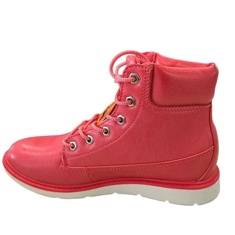 Lugz pink Laceup‎ high top boot. I” heel size 7 new without box - Picture 9 of 14